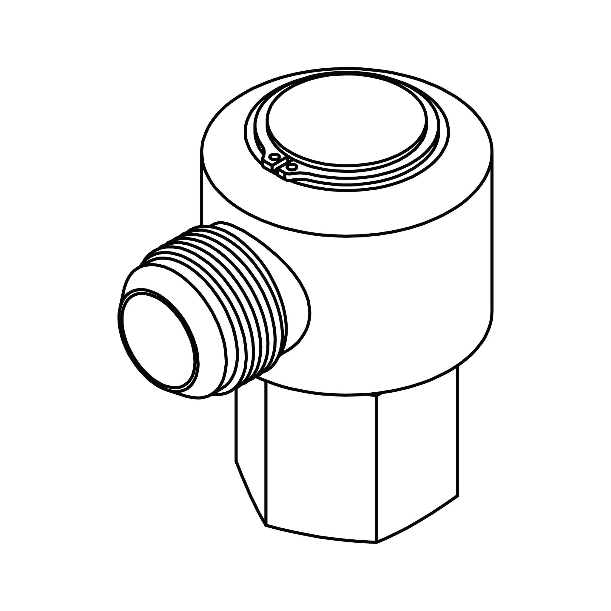 JIC to Pipe Elbow 90&deg;