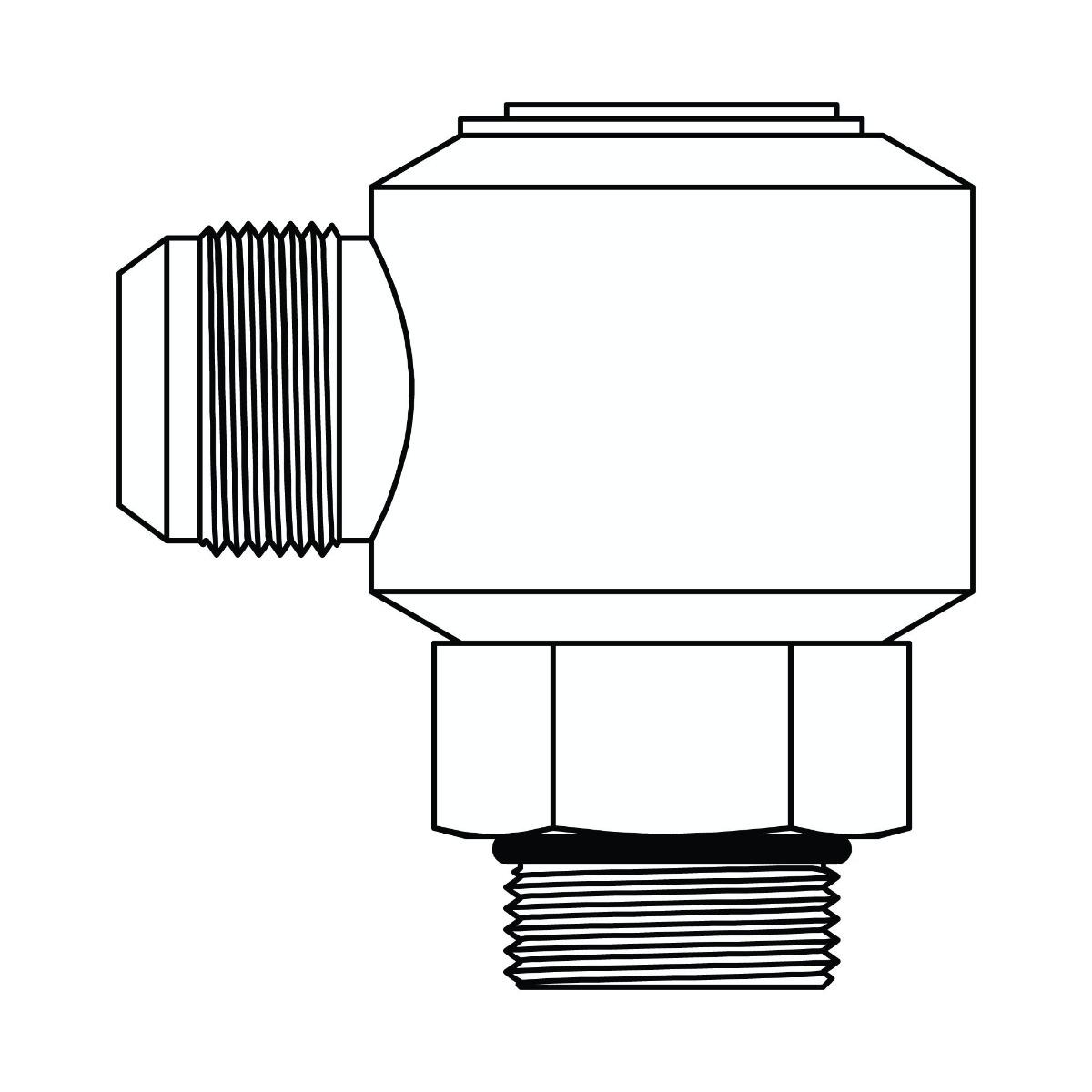 JIC to O-Ring Elbow 90&deg;