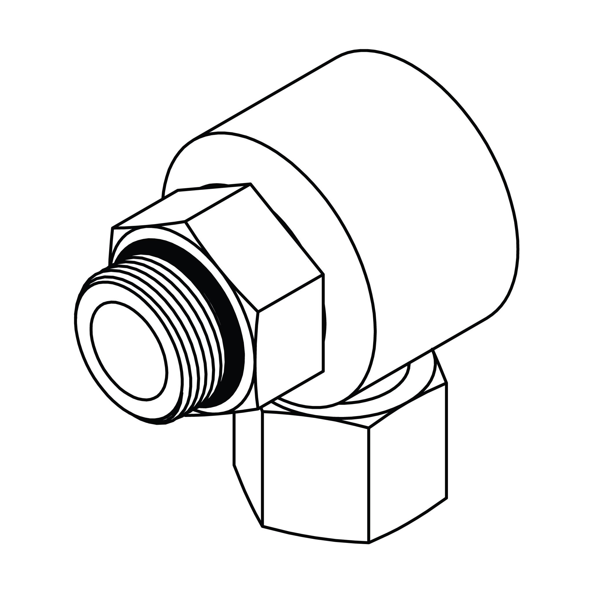 O-Ring to NPSM Swivel Elbow 90&deg;