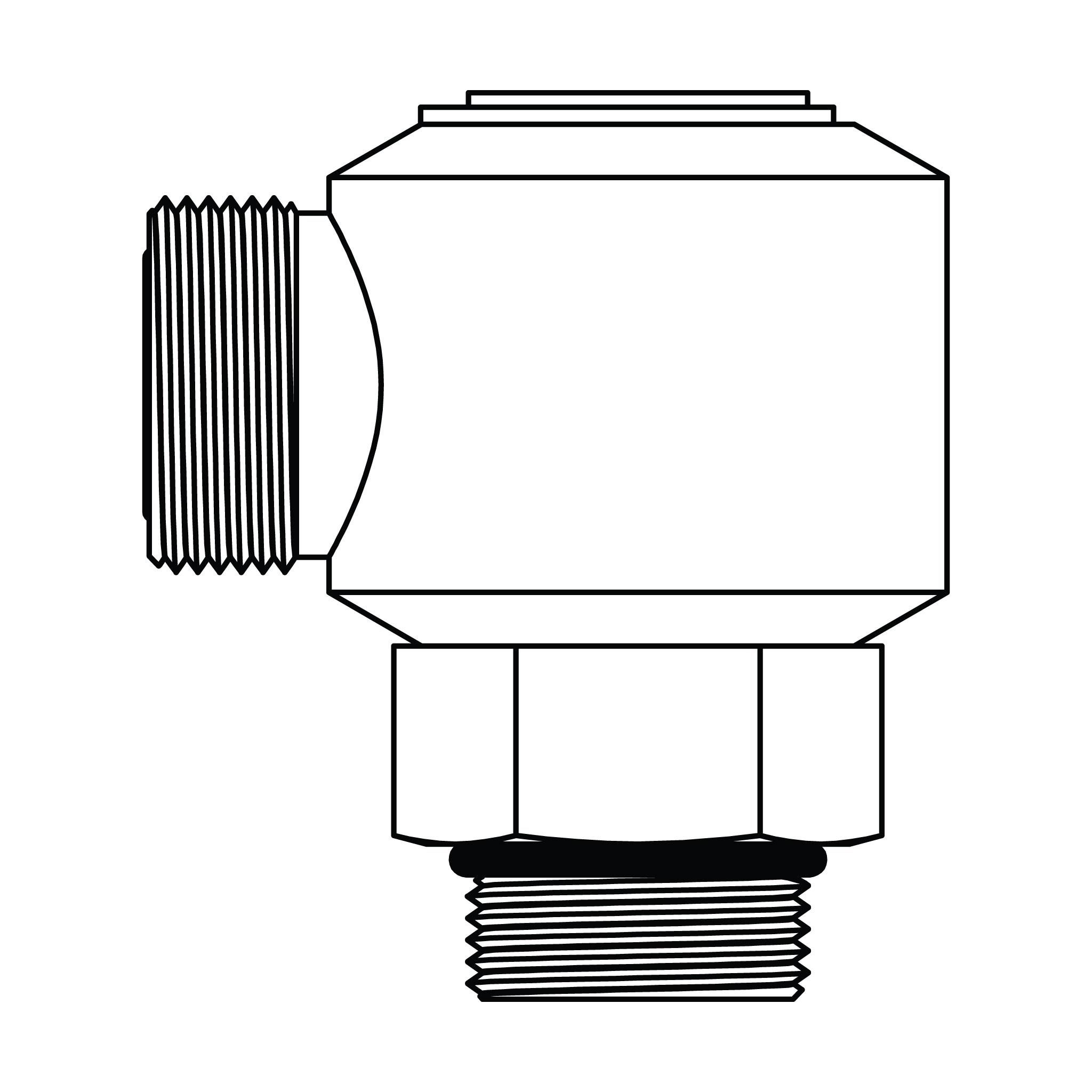 ORFS to O-Ring 90&deg;