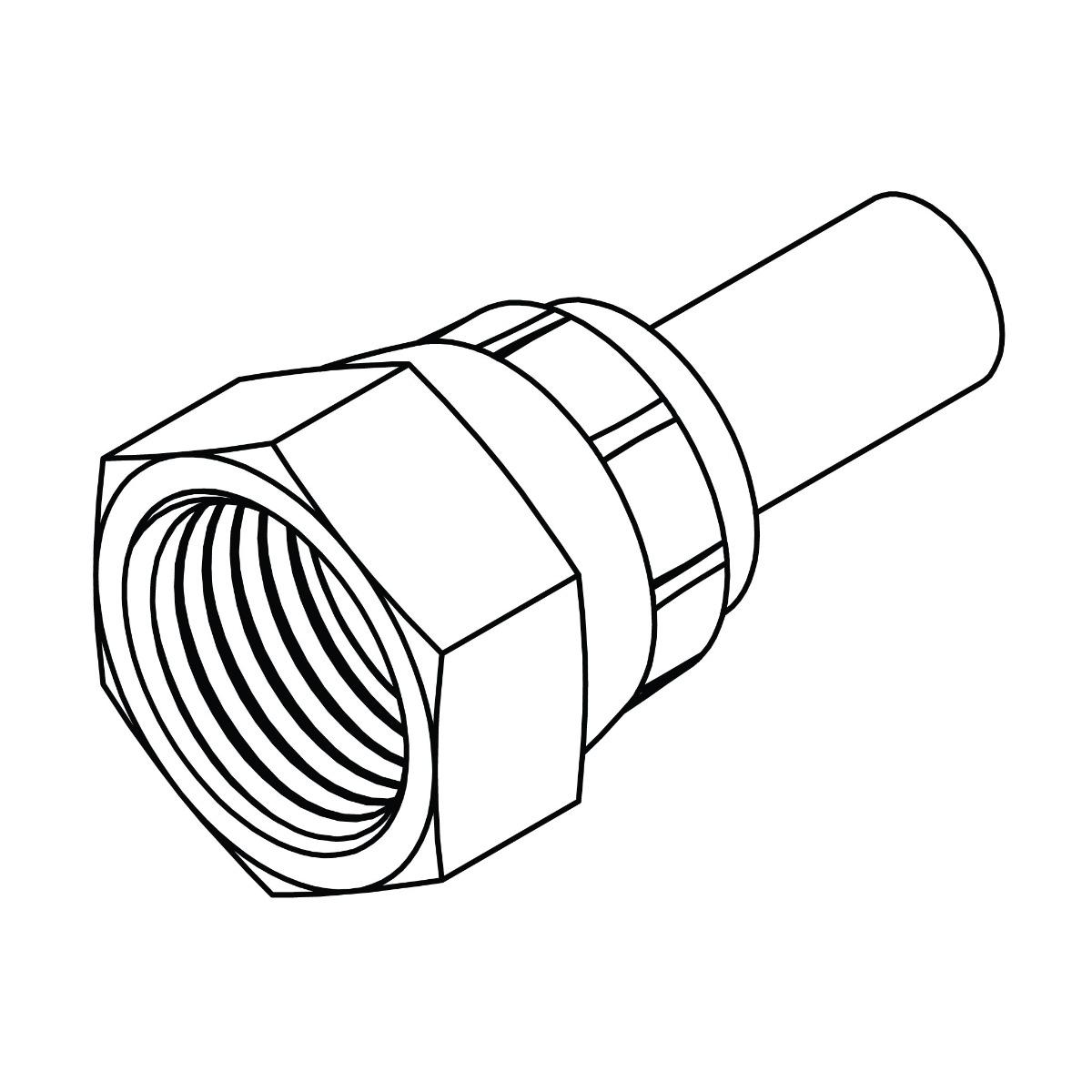 Microbore Hose End - ORFS Swivel