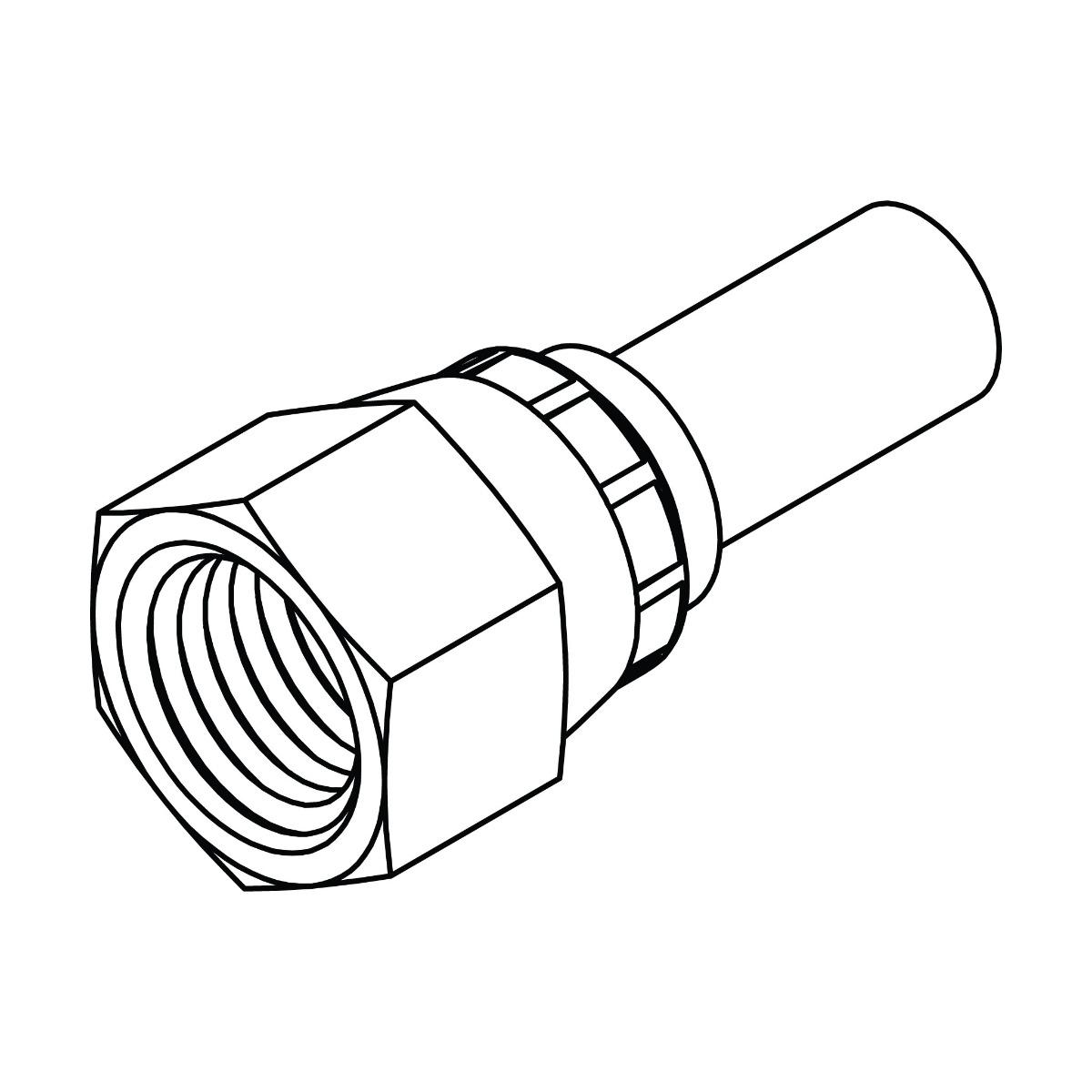 Microbore Hose End - JIC Swivel