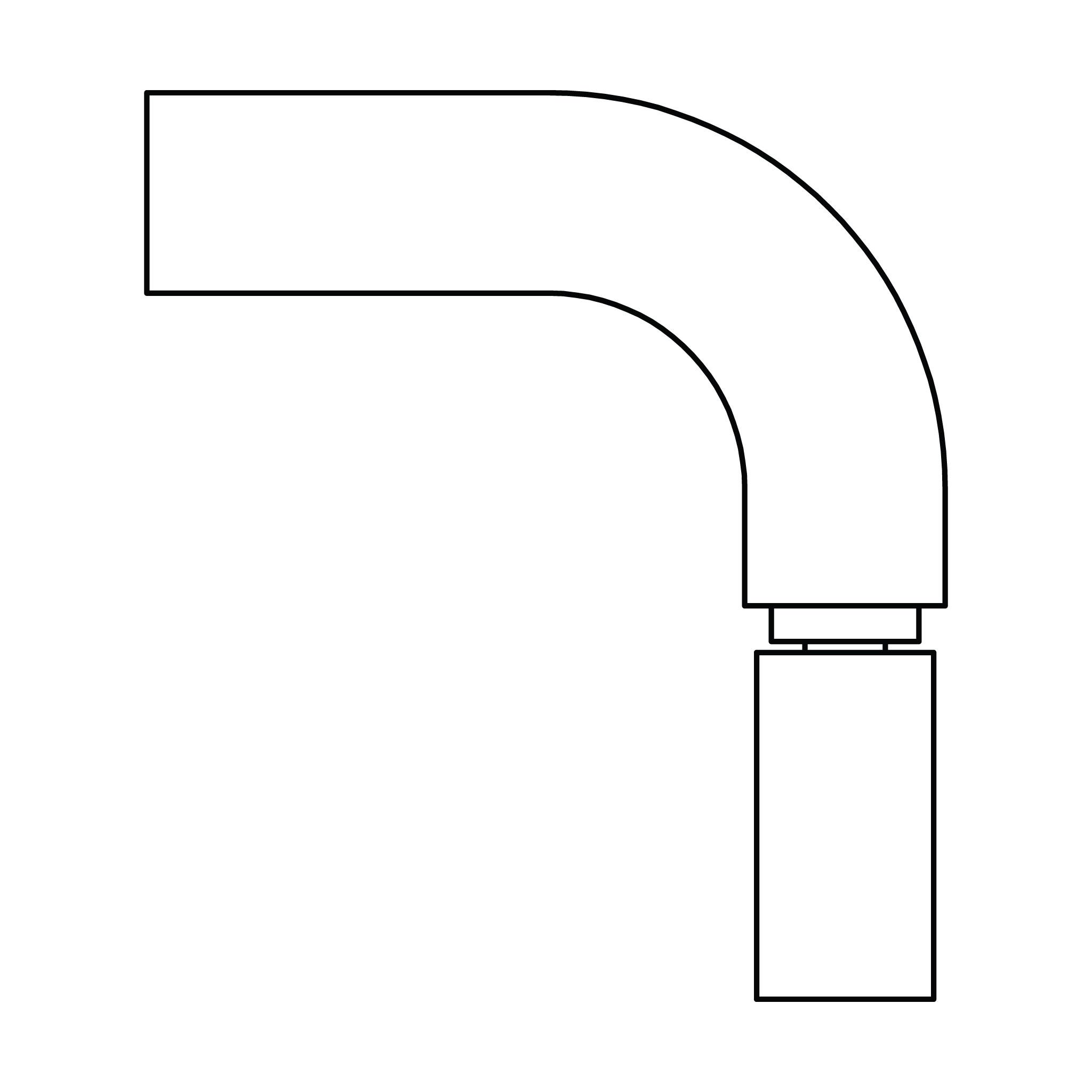 Microbore Hose End - Metric Standpipe 90&deg; Elbow