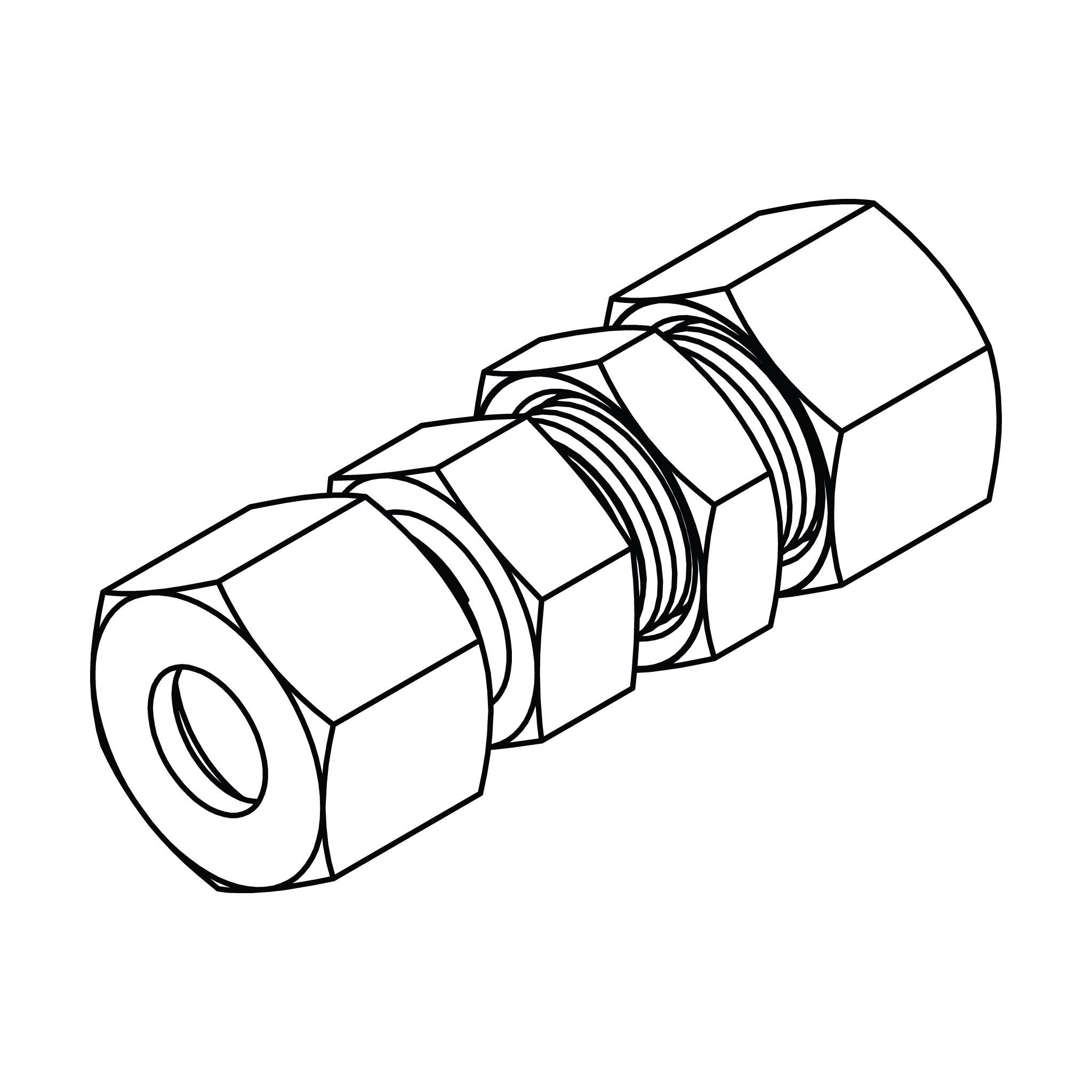 Metric Compression Union Bulkhead