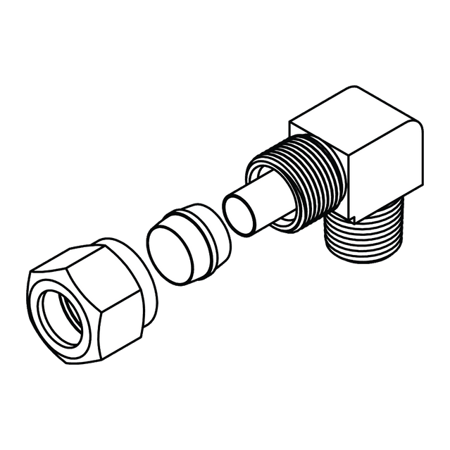 Tube to Pipe Elbow 90°