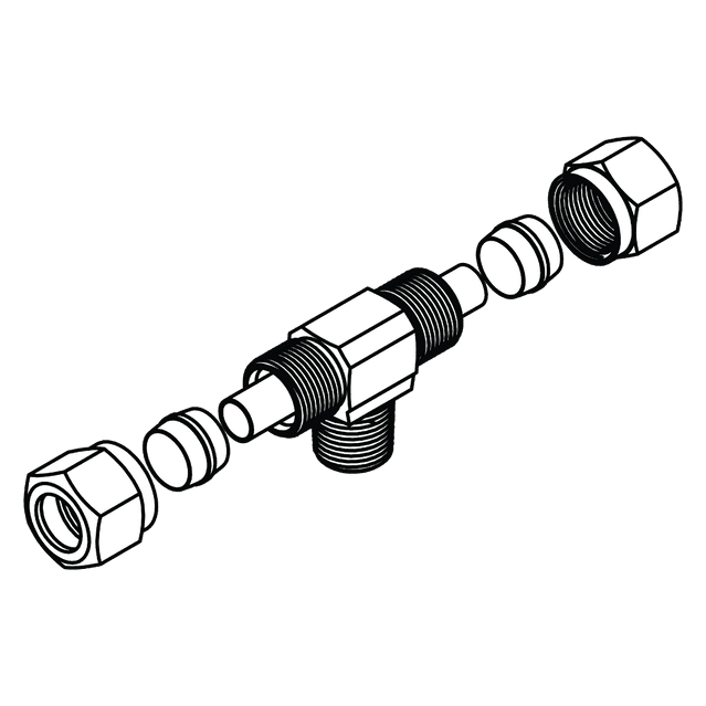 Tube to Pipe Branch Tee