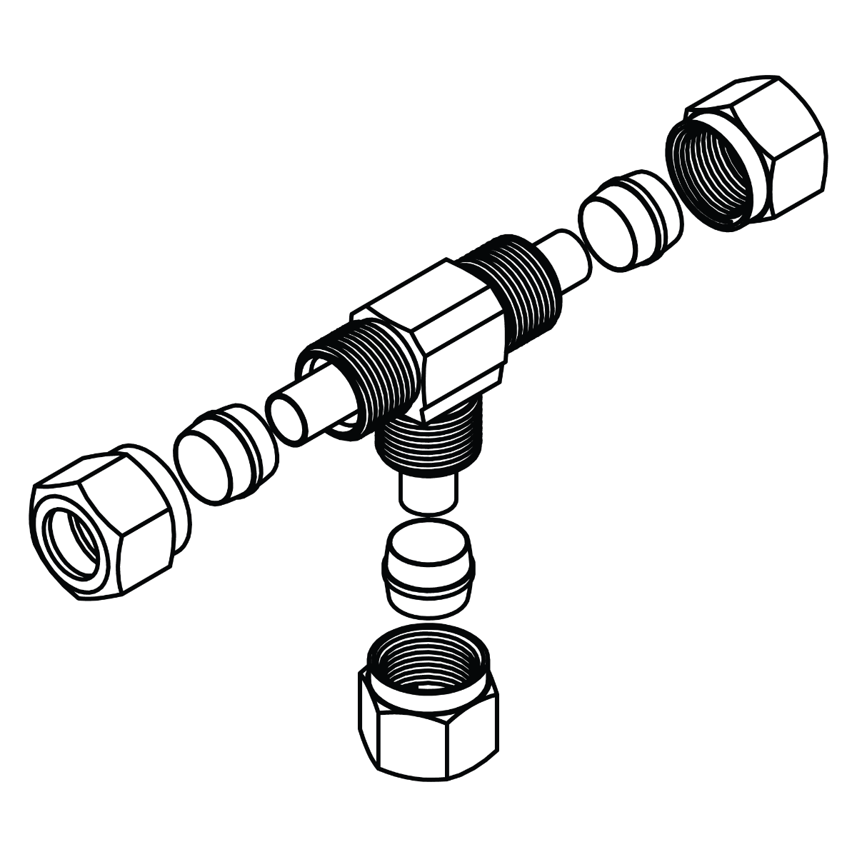 Tube Union Tee