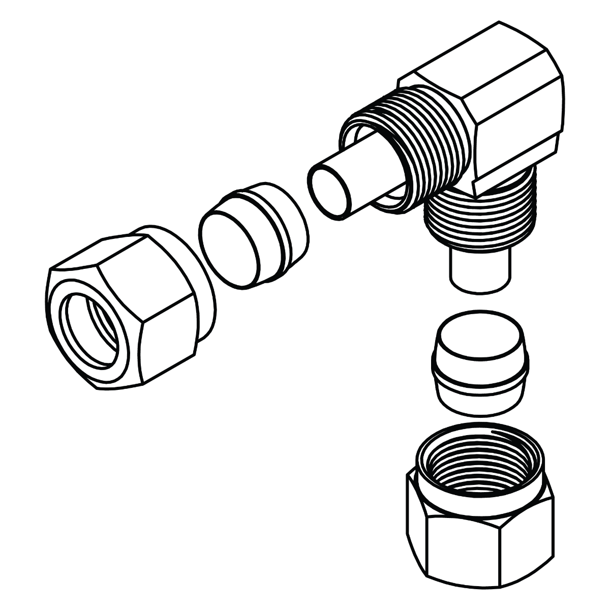 Tube Union Elbow 90°