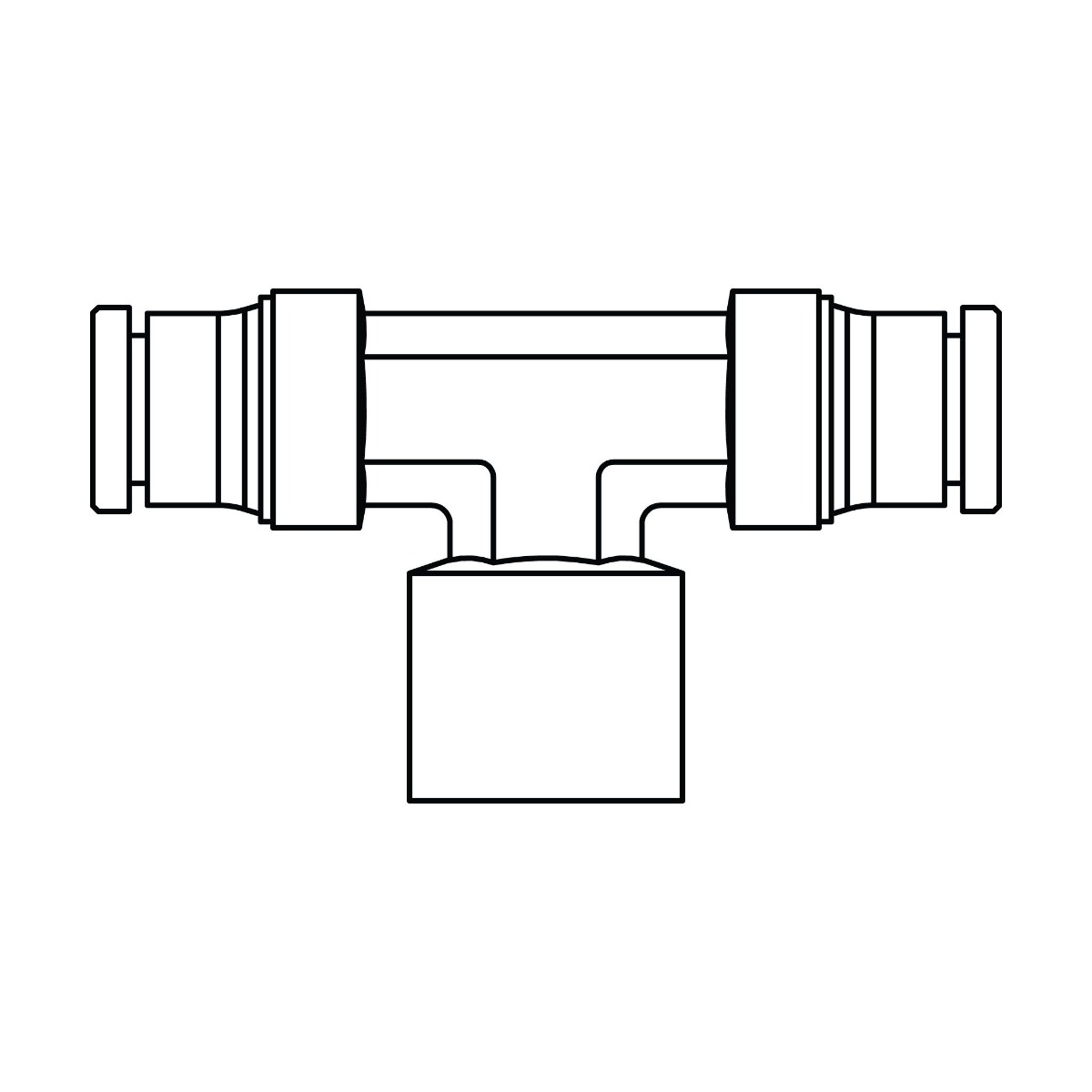 Tube to Pipe Branch Tee