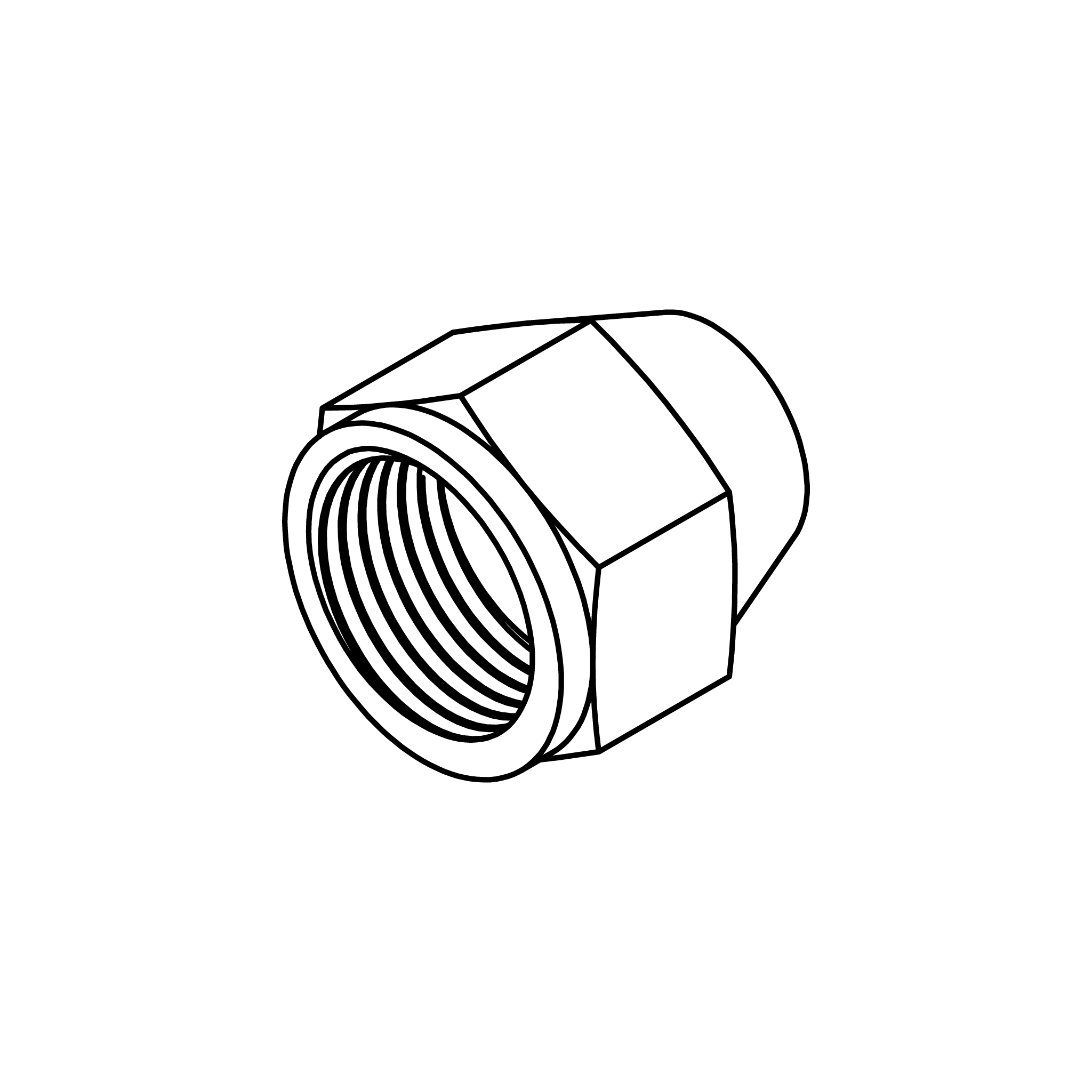 JIC Short Tube Nut
