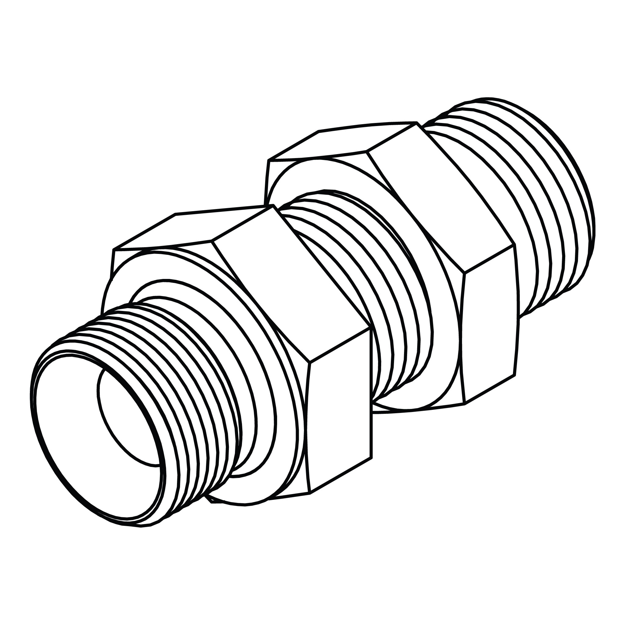 BSPP Bulkhead Union