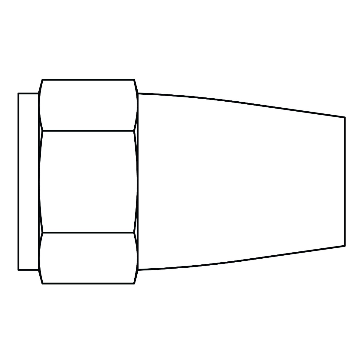 SAE 45° Long Nut