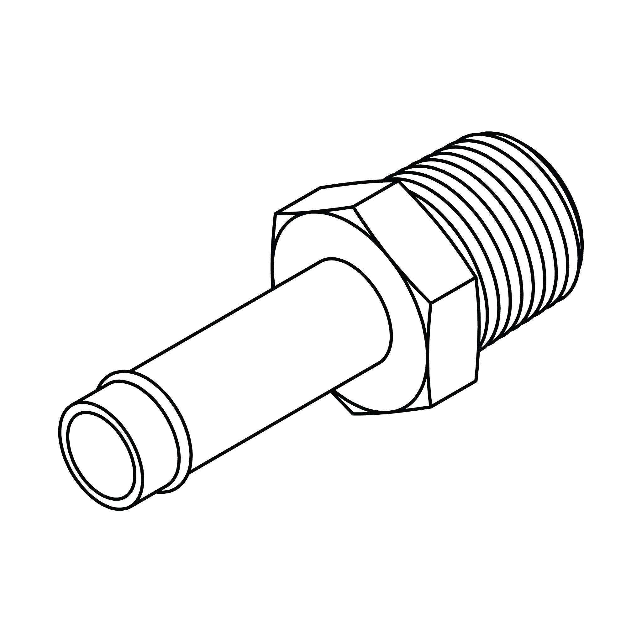 Beaded Hose to Pipe