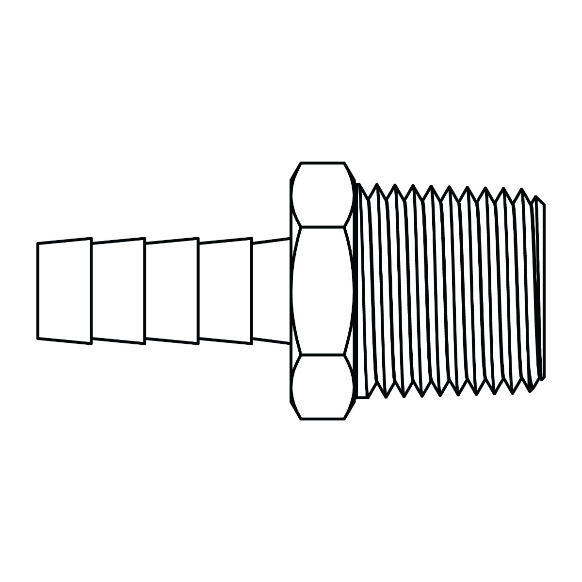 Hose Barb to Pipe