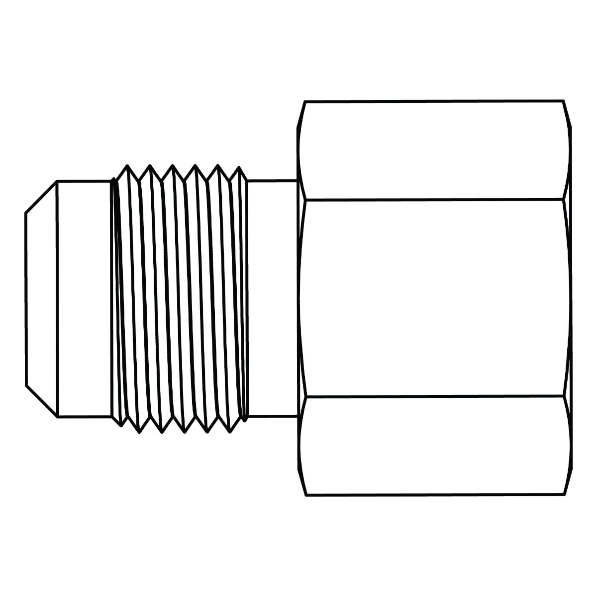 SAE 45° Tube to Pipe