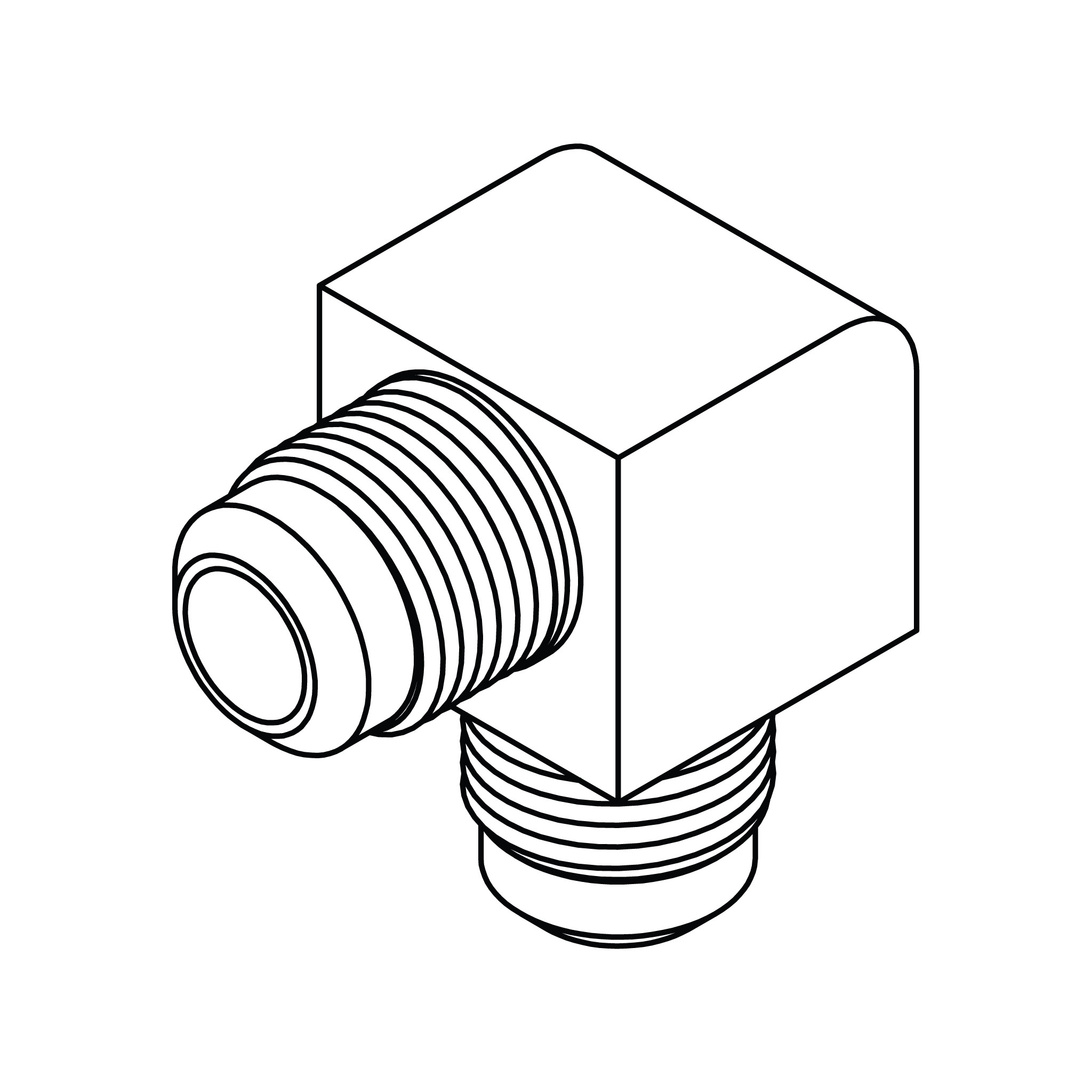 SAE 45&deg; Tube Union Elbow 90&deg;