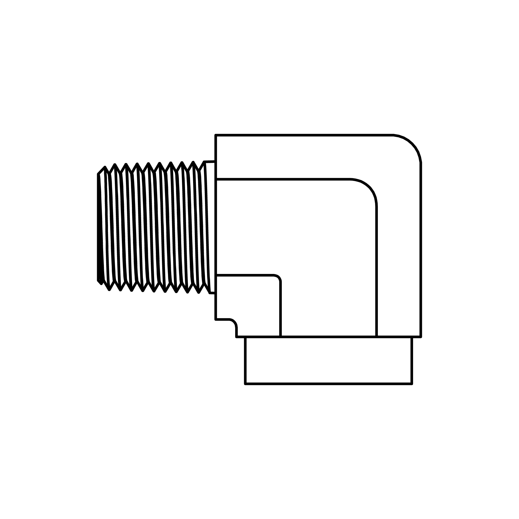 Street Elbow Pipe 90°