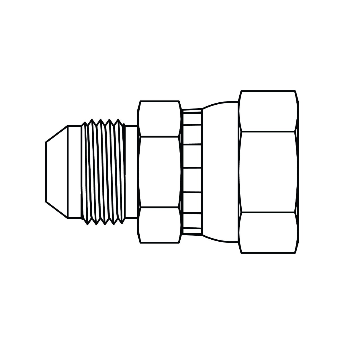 JIC to Metric Swivel