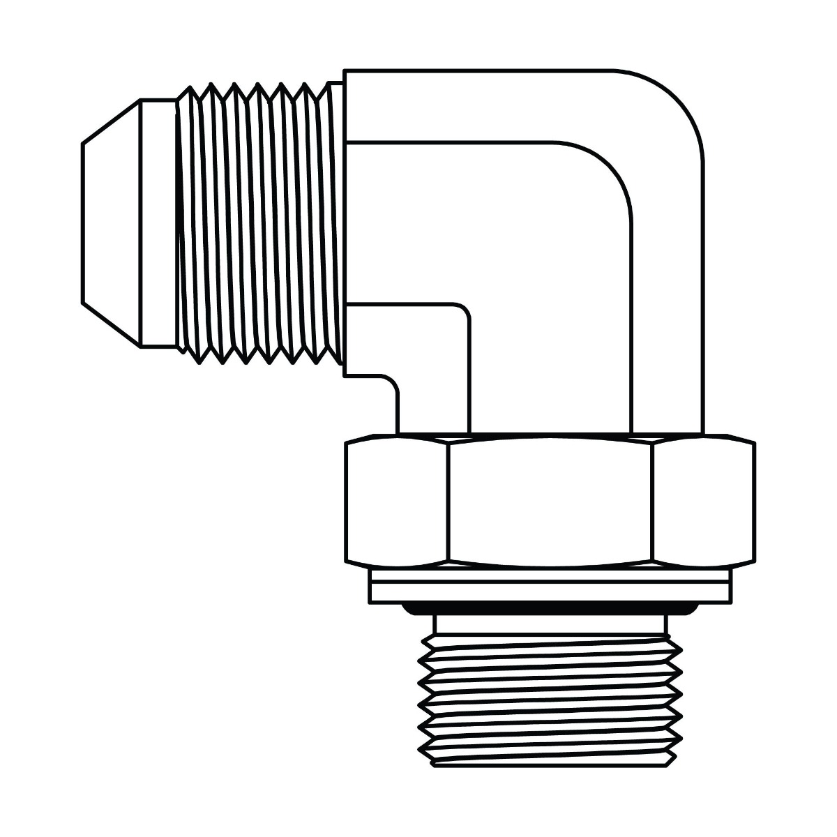 JIC to Metric Elbow 90°