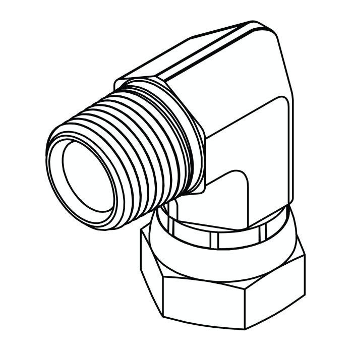 Pipe to Pipe Swivel Elbow 90°