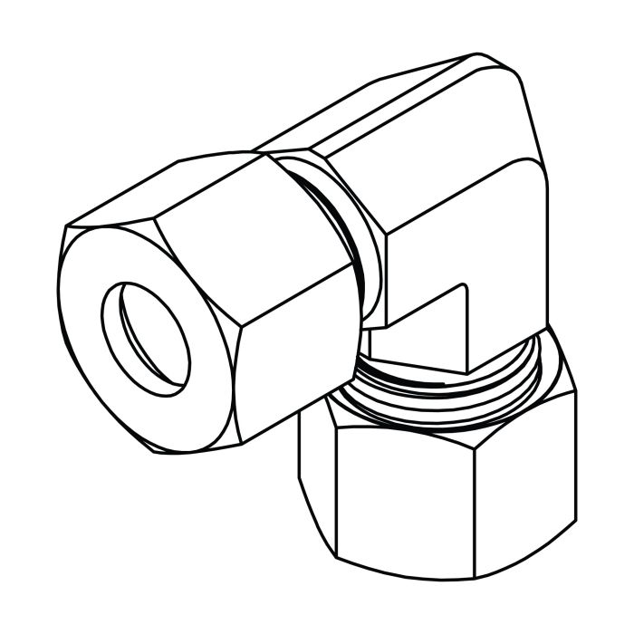 Metric Compression Union Elbow 90°