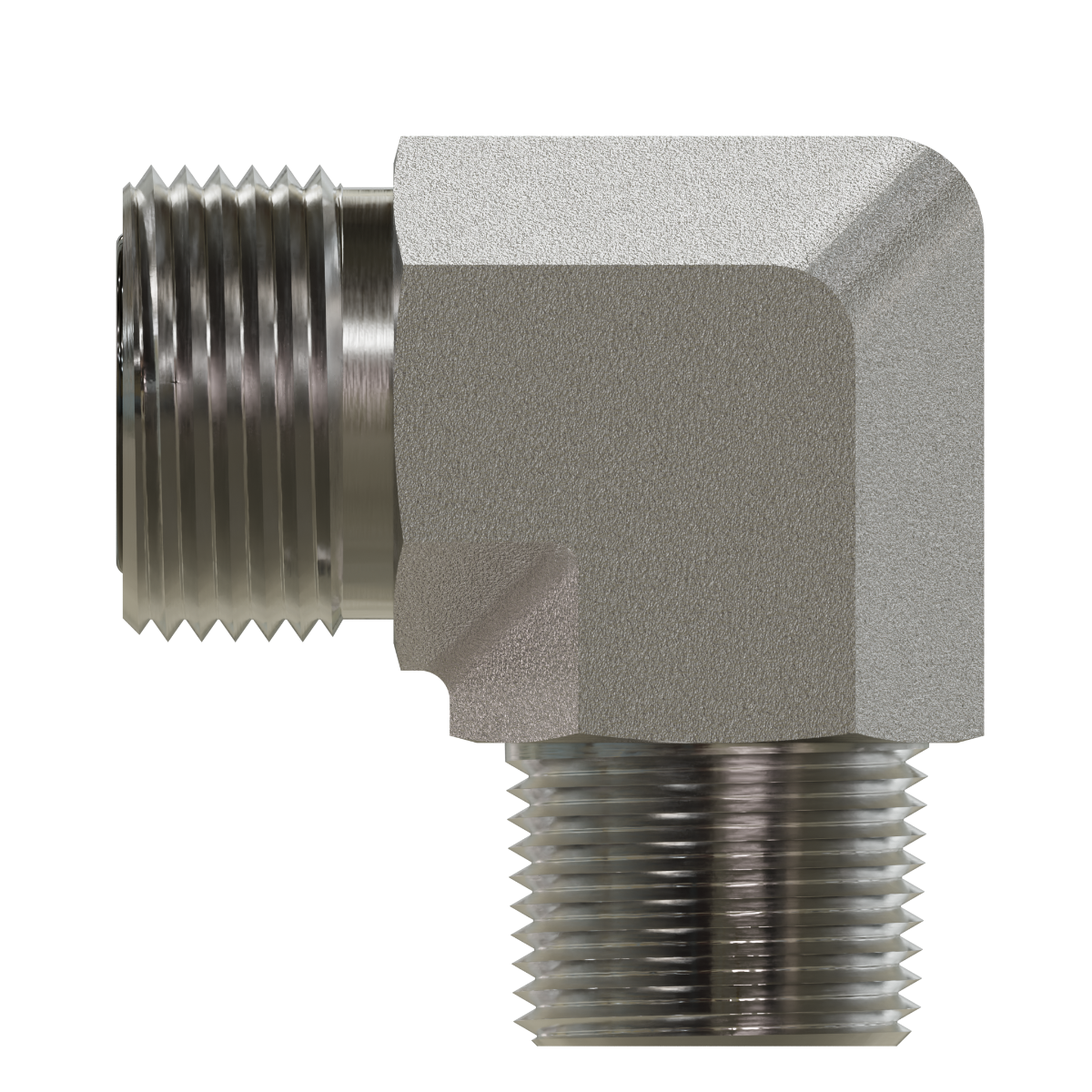 ORFS to Pipe Elbow 90&deg;