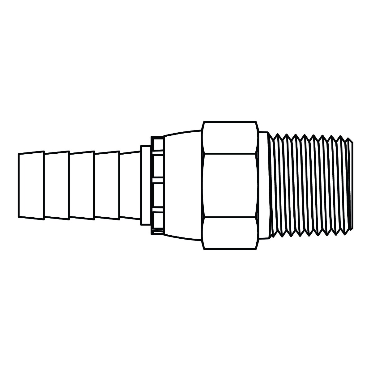 Hose Barb to Pipe Swivel