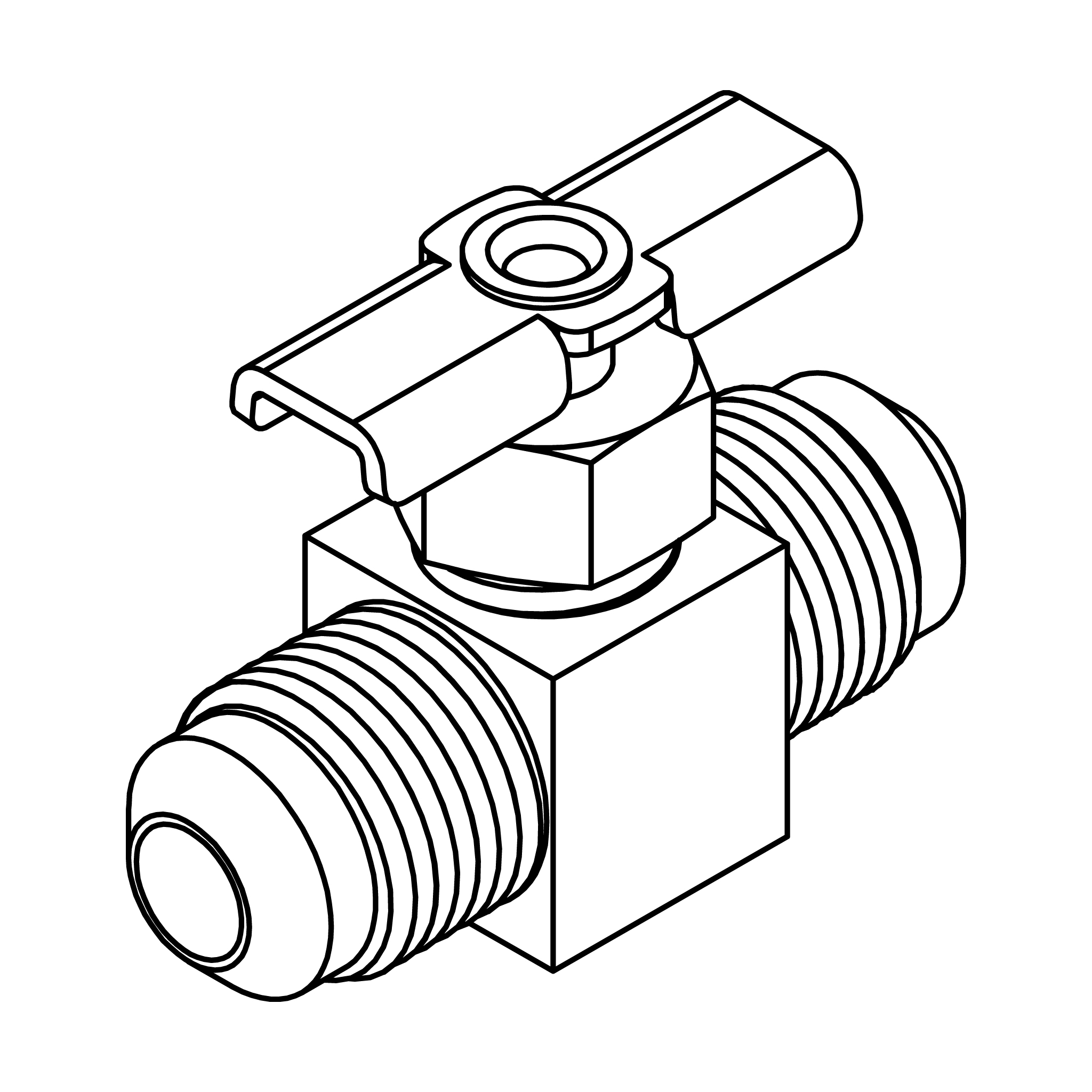 SAE 45° Union