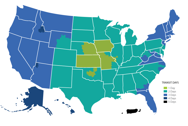 Shipping areas Outbound View